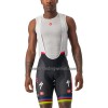 Set Fietsshirt + Korte Koersbroek 2023 Soudal Quick-Step Wereld Kampioenschap Veelkleurig Wit